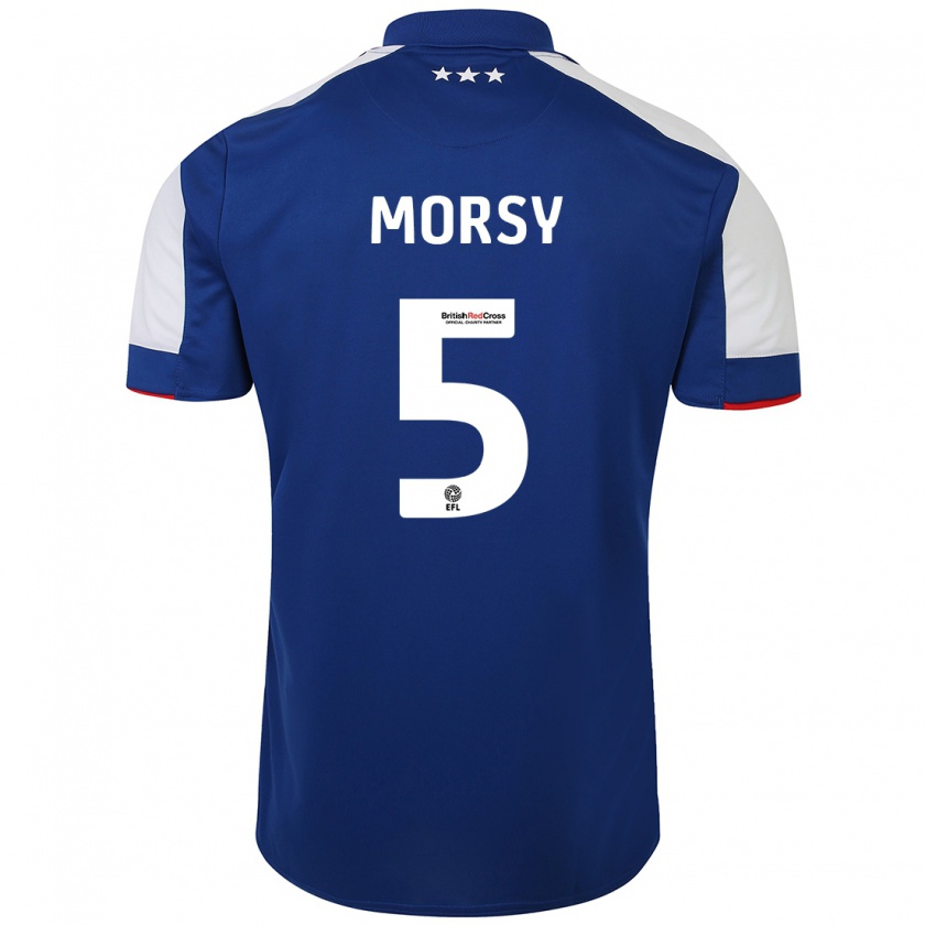 Kandiny Damen Samy Morsy #5 Blau Heimtrikot Trikot 2023/24 T-Shirt