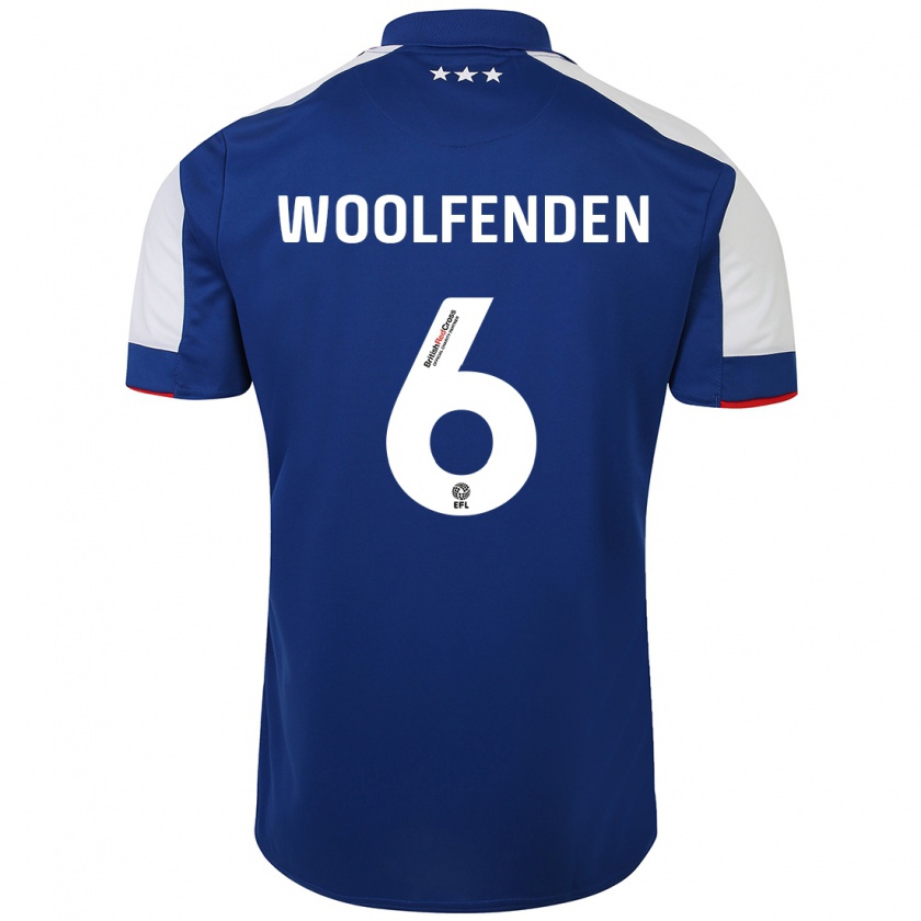 Kandiny Damen Luke Woolfenden #6 Blau Heimtrikot Trikot 2023/24 T-Shirt