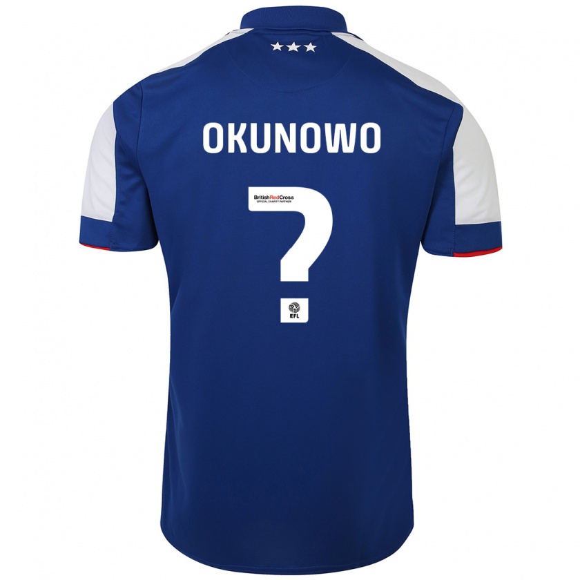 Kandiny Damen Emmanuel Okunowo #0 Blau Heimtrikot Trikot 2023/24 T-Shirt