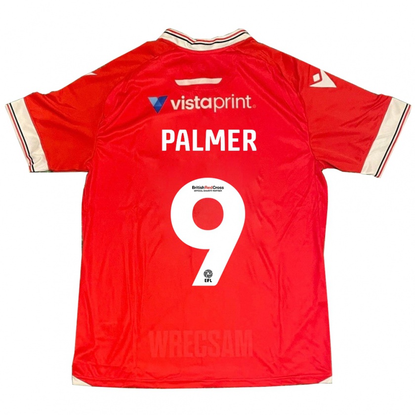 Kandiny Damen Ollie Palmer #9 Rot Heimtrikot Trikot 2023/24 T-Shirt