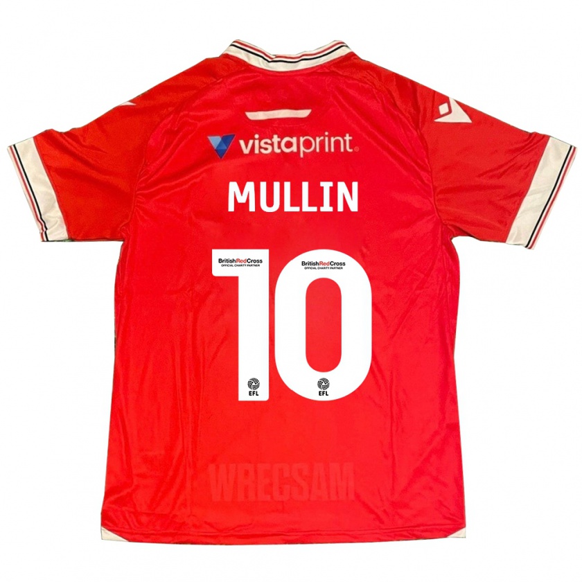 Kandiny Damen Paul Mullin #10 Rot Heimtrikot Trikot 2023/24 T-Shirt