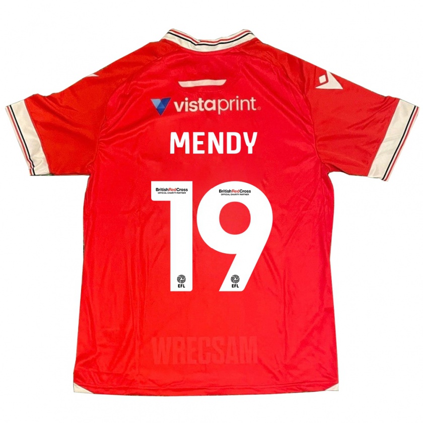 Kandiny Damen Jacob Mendy #19 Rot Heimtrikot Trikot 2023/24 T-Shirt