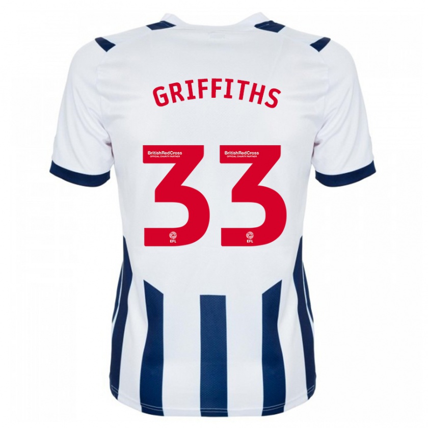 Kandiny Damen Josh Griffiths #33 Weiß Heimtrikot Trikot 2023/24 T-Shirt