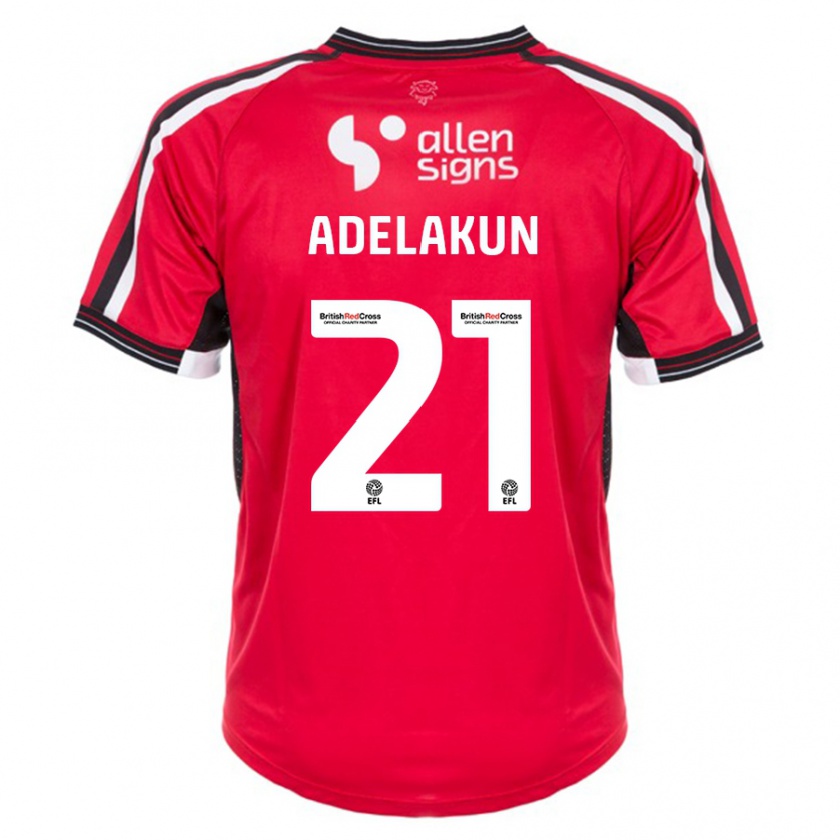 Kandiny Damen Hakeeb Adelakun #21 Rot Heimtrikot Trikot 2023/24 T-Shirt