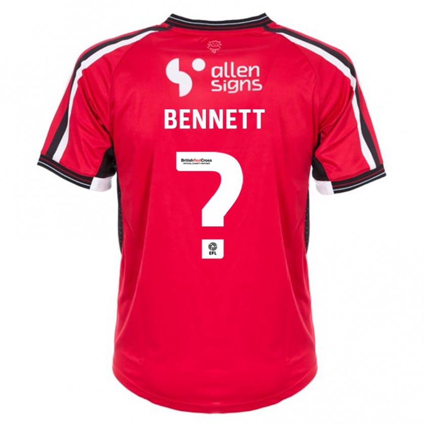 Kandiny Damen Hugo Bennett #0 Rot Heimtrikot Trikot 2023/24 T-Shirt