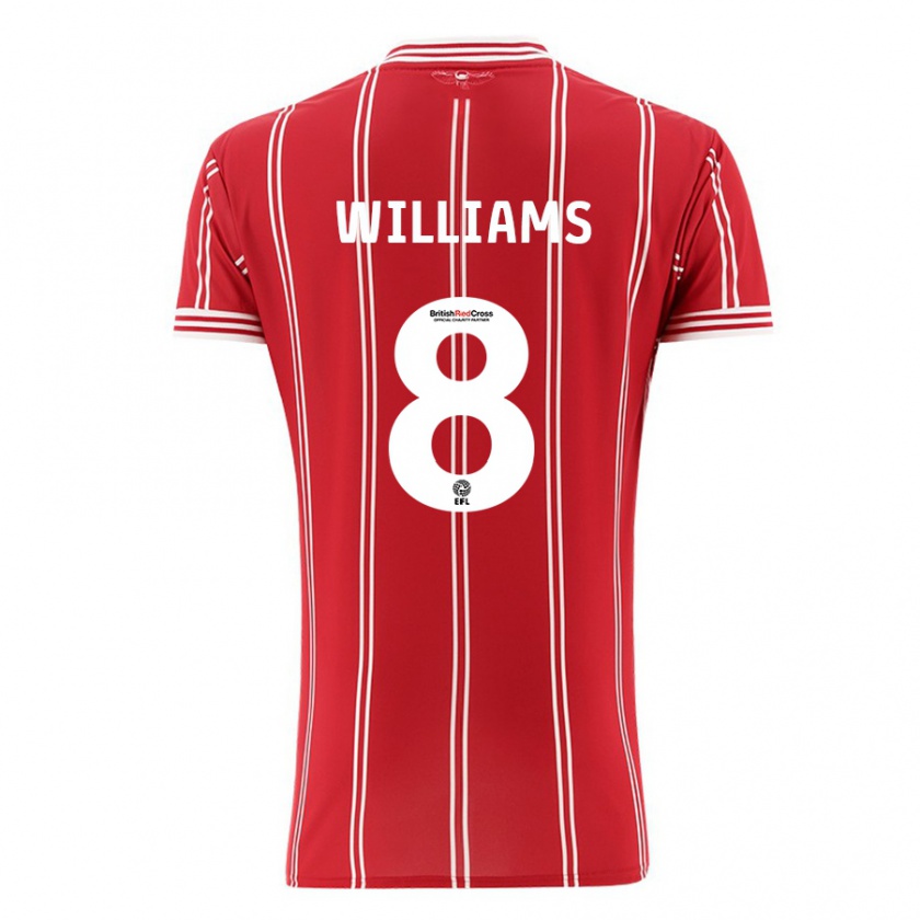 Kandiny Damen Joe Williams #8 Rot Heimtrikot Trikot 2023/24 T-Shirt