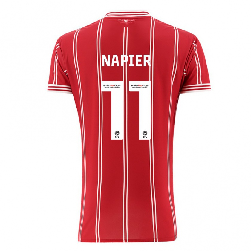 Kandiny Damen Jamie-Lee Napier #11 Rot Heimtrikot Trikot 2023/24 T-Shirt