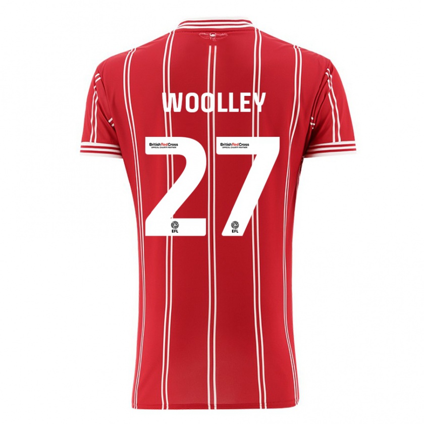 Kandiny Damen Jesse Woolley #27 Rot Heimtrikot Trikot 2023/24 T-Shirt