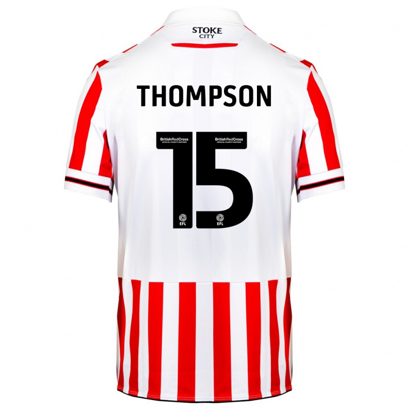 Kandiny Damen Jordan Thompson #15 Rot-Weiss Heimtrikot Trikot 2023/24 T-Shirt