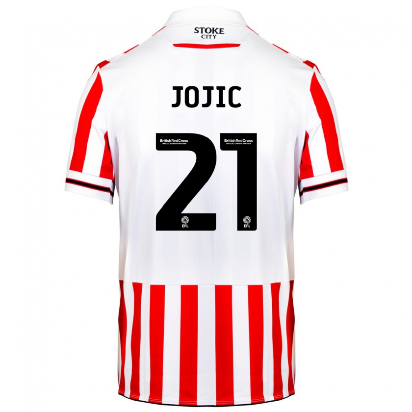 Kandiny Damen Nikola Jojic #21 Rot-Weiss Heimtrikot Trikot 2023/24 T-Shirt