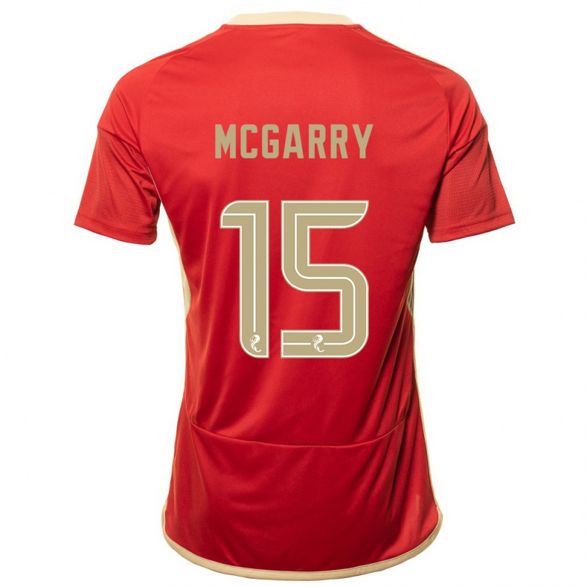 Kandiny Damen James Mcgarry #15 Rot Heimtrikot Trikot 2023/24 T-Shirt