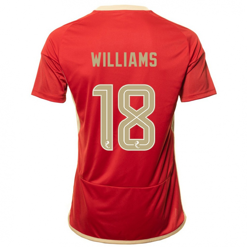 Kandiny Damen Rhys Williams #18 Rot Heimtrikot Trikot 2023/24 T-Shirt