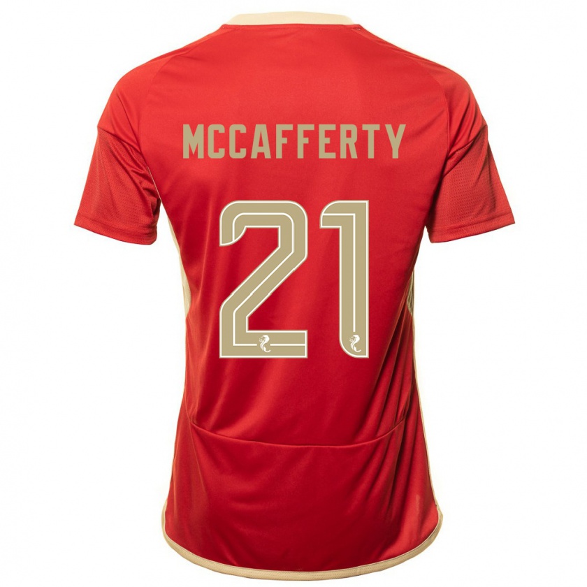 Kandiny Damen Eirinn Mccafferty #21 Rot Heimtrikot Trikot 2023/24 T-Shirt