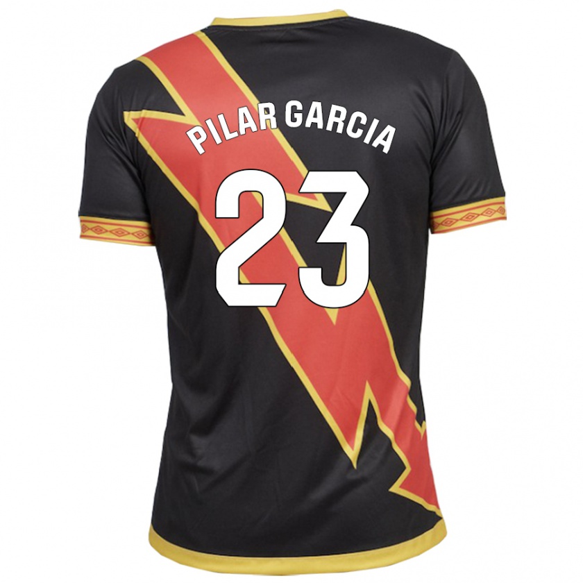 Kandiny Damen María Pilar García Villalba #23 Schwarz Auswärtstrikot Trikot 2023/24 T-Shirt