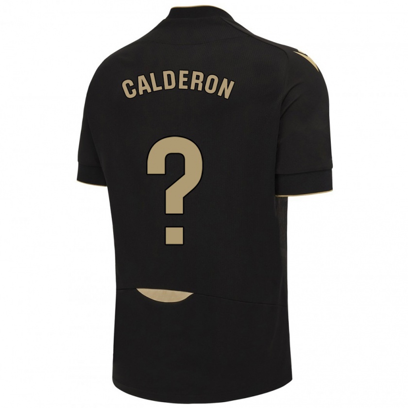 Kandiny Damen Martín Calderón #0 Schwarz Auswärtstrikot Trikot 2023/24 T-Shirt