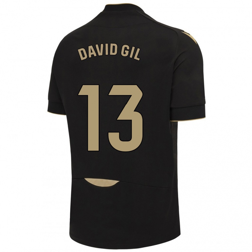 Kandiny Damen David Gil #13 Schwarz Auswärtstrikot Trikot 2023/24 T-Shirt