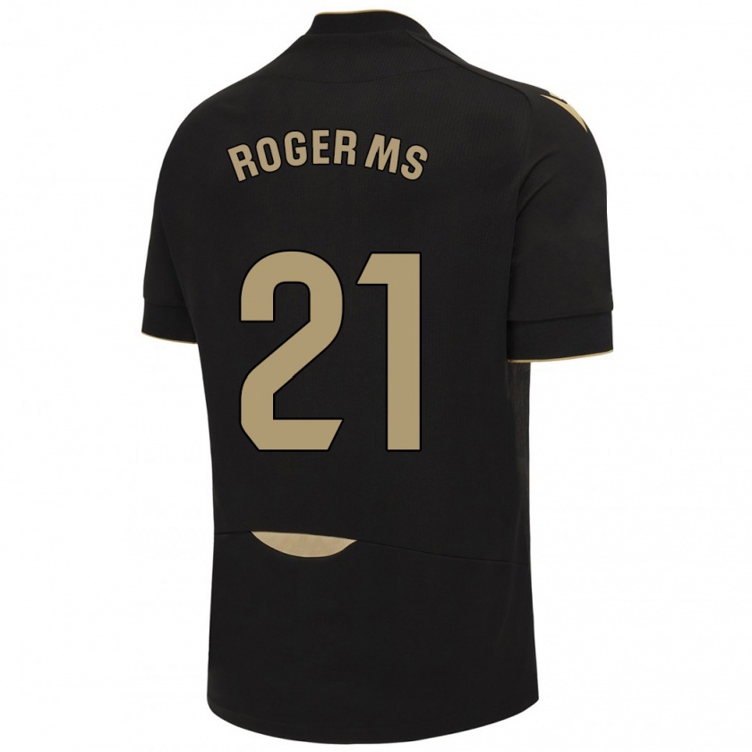 Kandiny Damen Roger Martí #21 Schwarz Auswärtstrikot Trikot 2023/24 T-Shirt