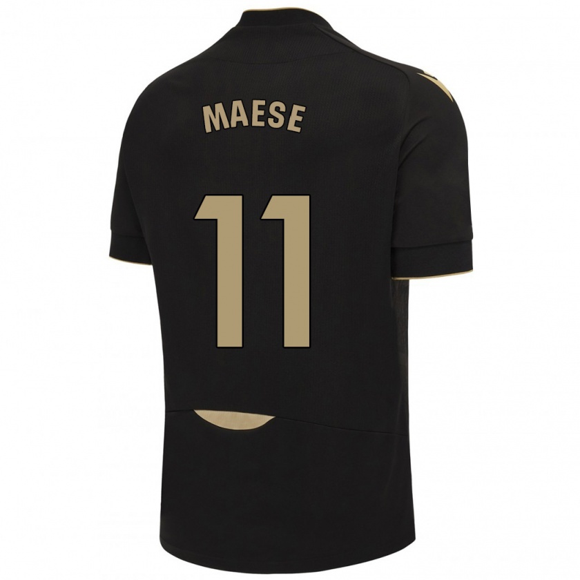 Kandiny Damen María Del Carmen Maese Gaitán #11 Schwarz Auswärtstrikot Trikot 2023/24 T-Shirt