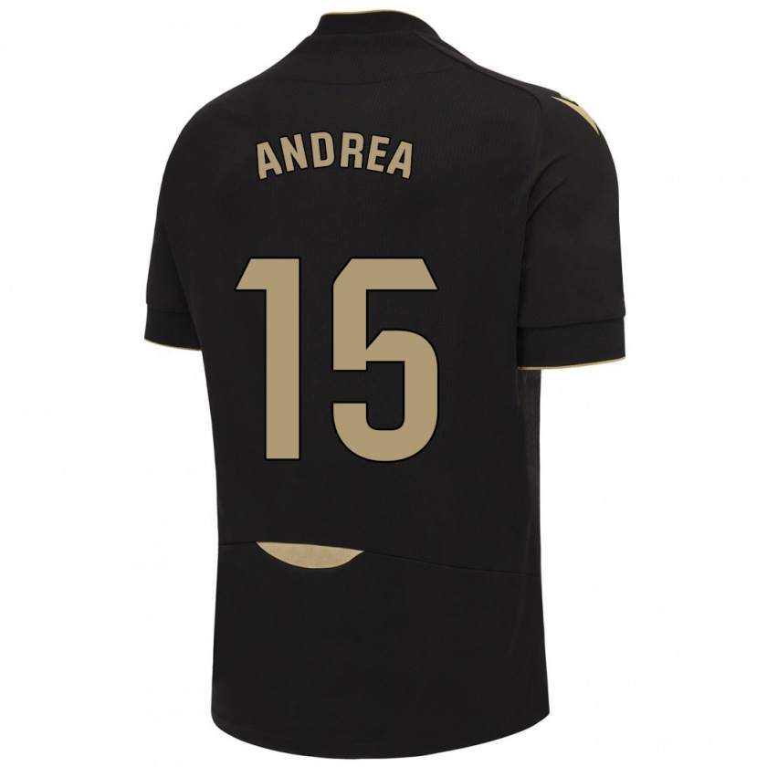 Kandiny Damen Andrea Sánchez Moreno #15 Schwarz Auswärtstrikot Trikot 2023/24 T-Shirt