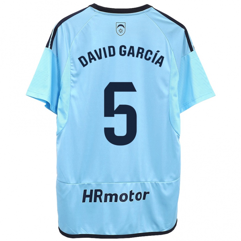 Kandiny Damen David García #5 Blau Auswärtstrikot Trikot 2023/24 T-Shirt