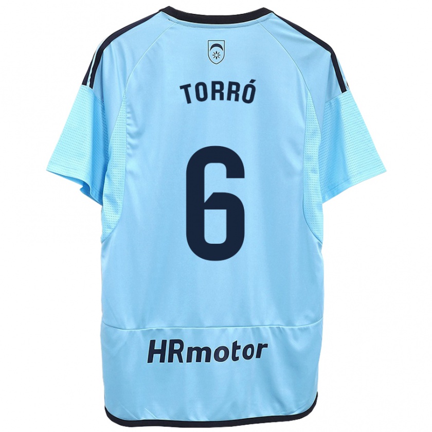 Kandiny Damen Lucas Torró #6 Blau Auswärtstrikot Trikot 2023/24 T-Shirt