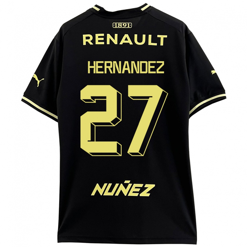 Kandiny Damen Lucas Hernández #27 Schwarz Auswärtstrikot Trikot 2023/24 T-Shirt