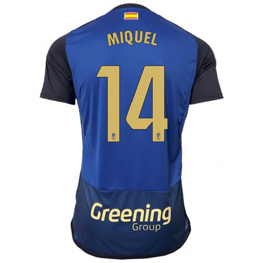 Kandiny Damen Ignasi Miquel #14 Marine Auswärtstrikot Trikot 2023/24 T-Shirt