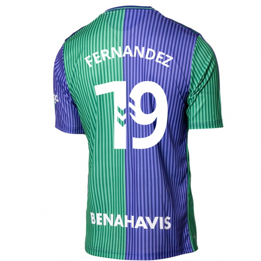 Kandiny Damen Raúl Fernández #19 Grün Blau Auswärtstrikot Trikot 2023/24 T-Shirt