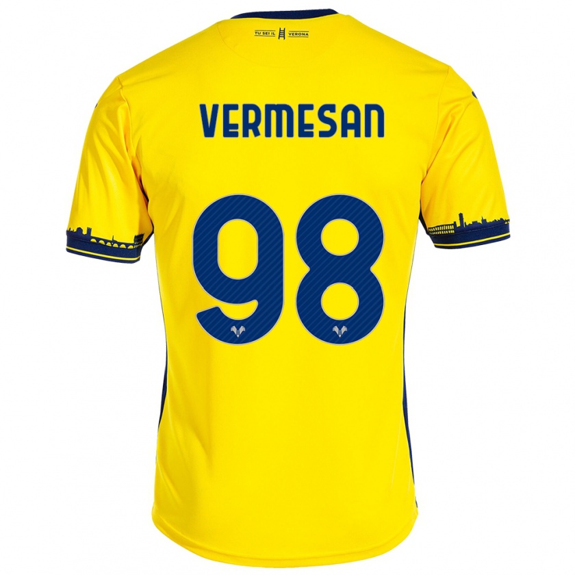 Kandiny Damen Ioan Vermesan #98 Gelb Auswärtstrikot Trikot 2023/24 T-Shirt