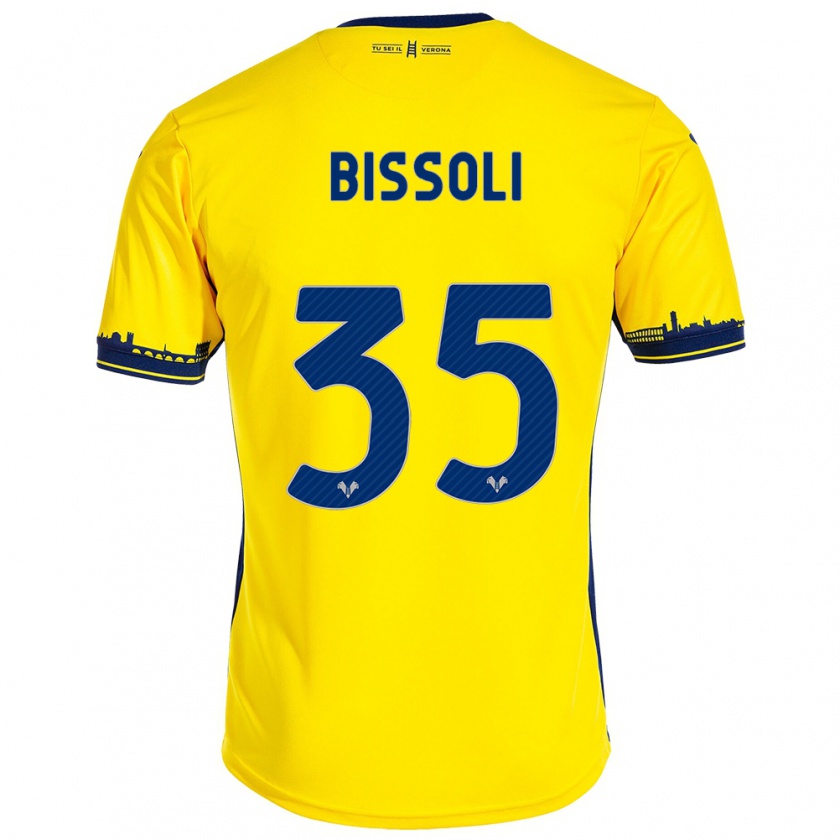 Kandiny Damen Noemí Bissoli #35 Gelb Auswärtstrikot Trikot 2023/24 T-Shirt