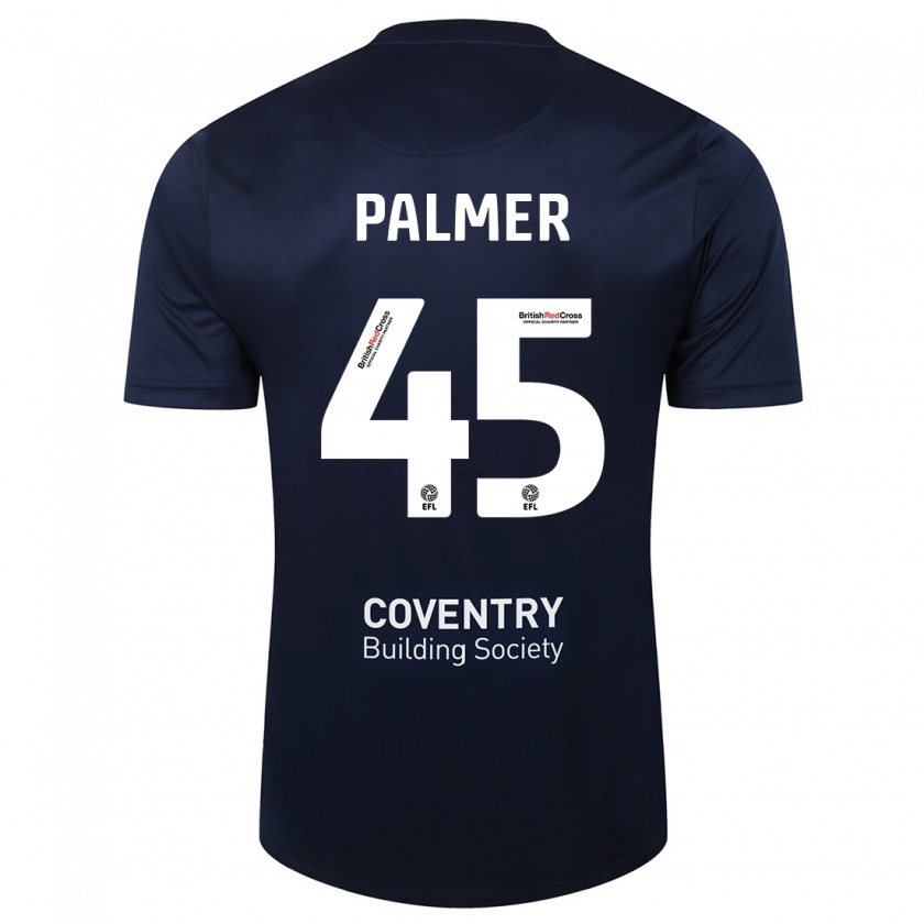 Kandiny Damen Kasey Palmer #45 Rote Marine Auswärtstrikot Trikot 2023/24 T-Shirt