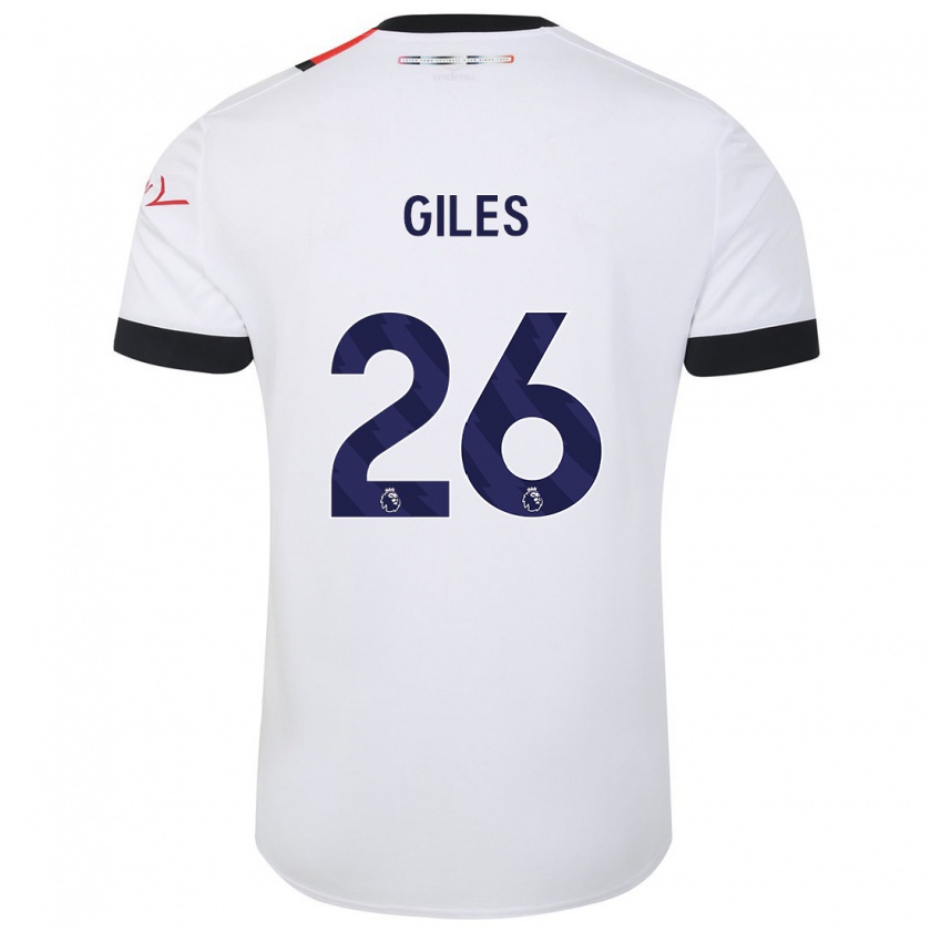 Kandiny Damen Ryan Giles #26 Weiß Auswärtstrikot Trikot 2023/24 T-Shirt