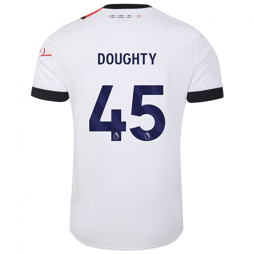 Kandiny Damen Alfie Doughty #45 Weiß Auswärtstrikot Trikot 2023/24 T-Shirt