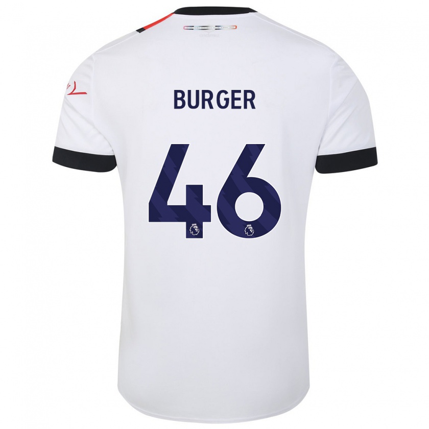 Kandiny Damen Jake Burger #46 Weiß Auswärtstrikot Trikot 2023/24 T-Shirt