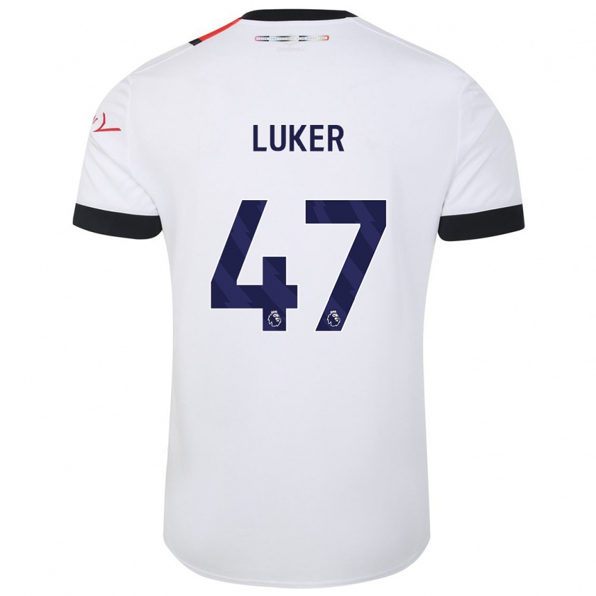 Kandiny Damen Jayden Luker #47 Weiß Auswärtstrikot Trikot 2023/24 T-Shirt