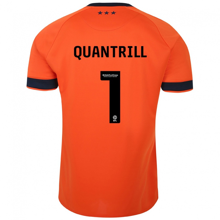 Kandiny Damen Sarah Quantrill #1 Orangefarben Auswärtstrikot Trikot 2023/24 T-Shirt