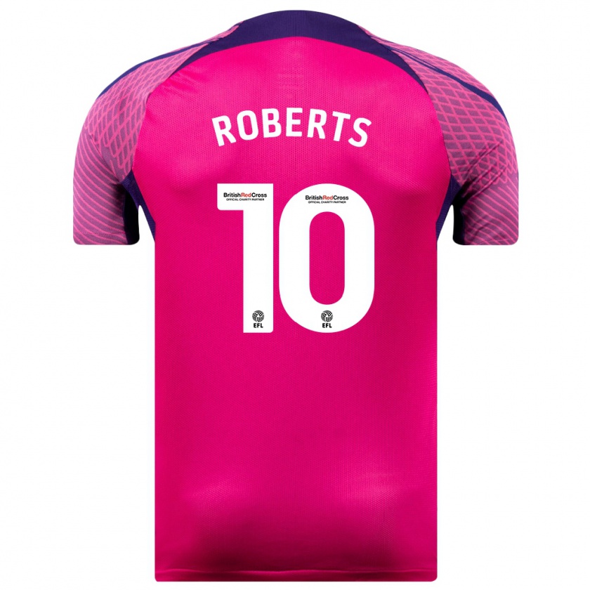 Kandiny Damen Patrick Roberts #10 Lila Auswärtstrikot Trikot 2023/24 T-Shirt