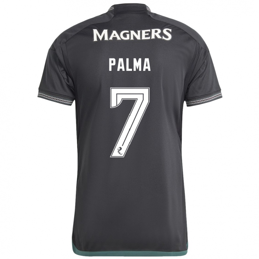 Kandiny Damen Luis Palma #7 Schwarz Auswärtstrikot Trikot 2023/24 T-Shirt