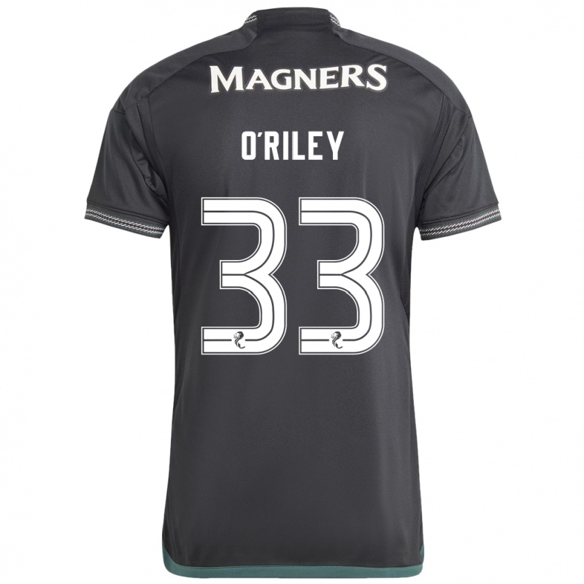 Kandiny Damen Matt O'riley #33 Schwarz Auswärtstrikot Trikot 2023/24 T-Shirt