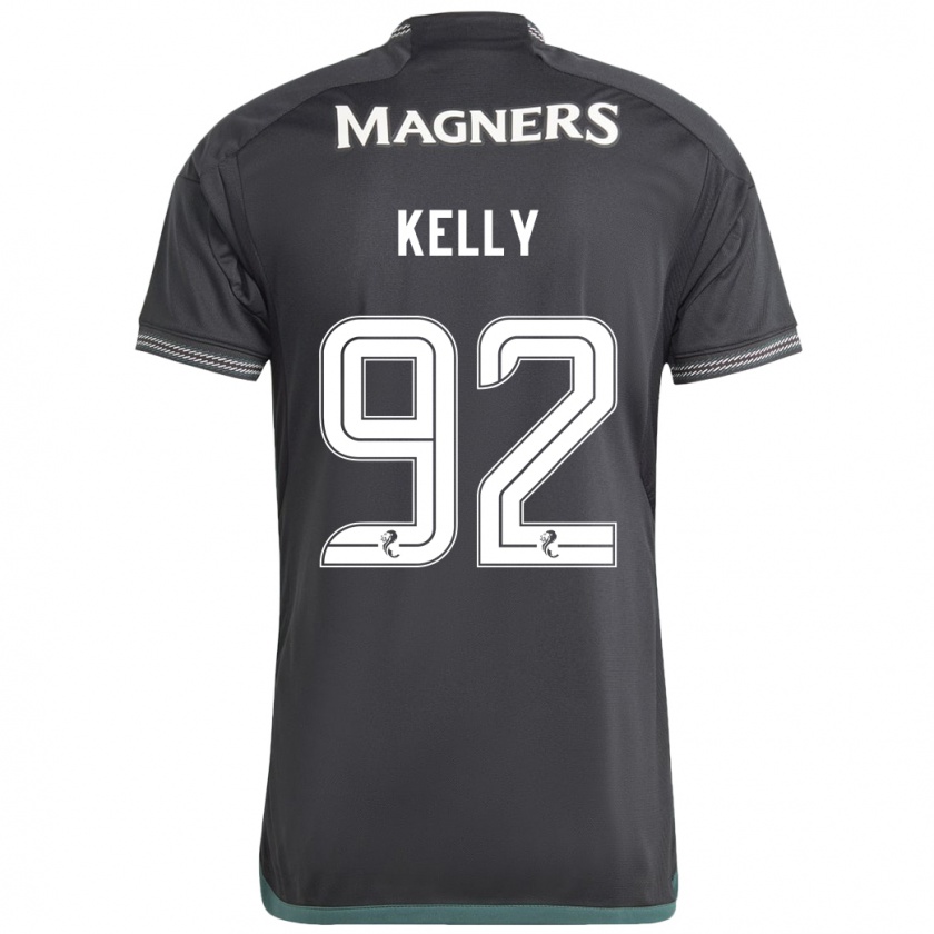 Kandiny Damen Daniel Kelly #92 Schwarz Auswärtstrikot Trikot 2023/24 T-Shirt