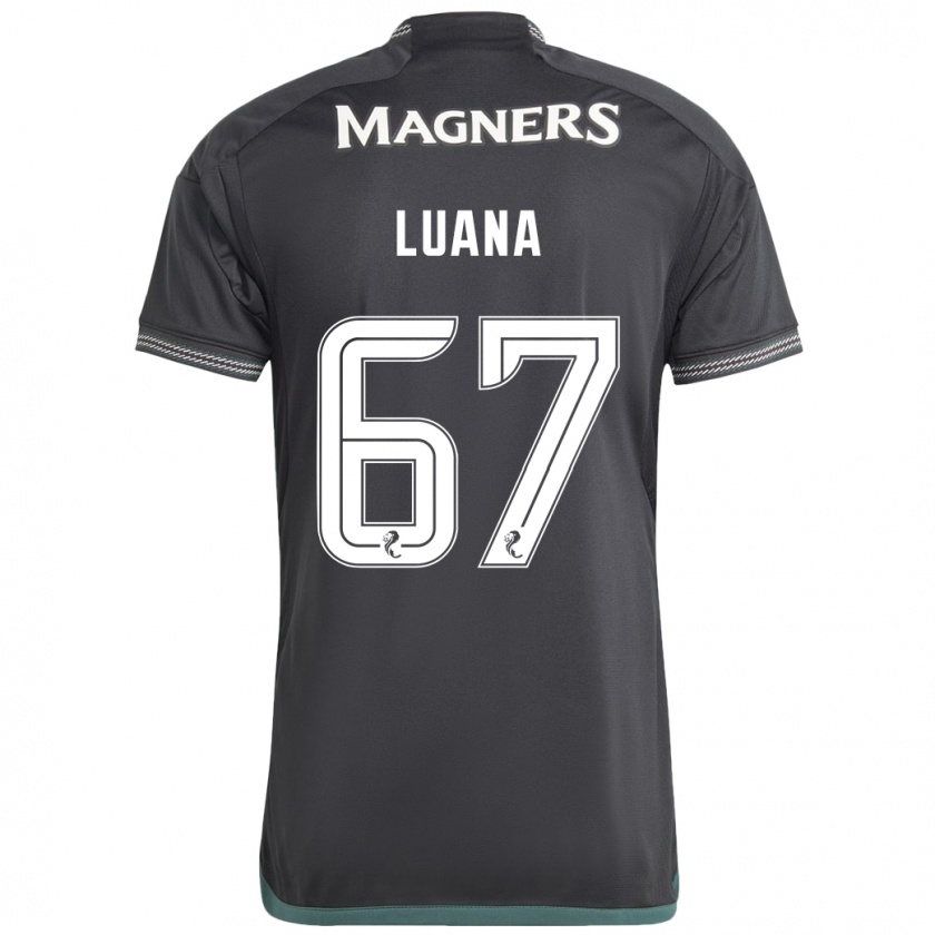 Kandiny Damen Luana Muñoz #67 Schwarz Auswärtstrikot Trikot 2023/24 T-Shirt