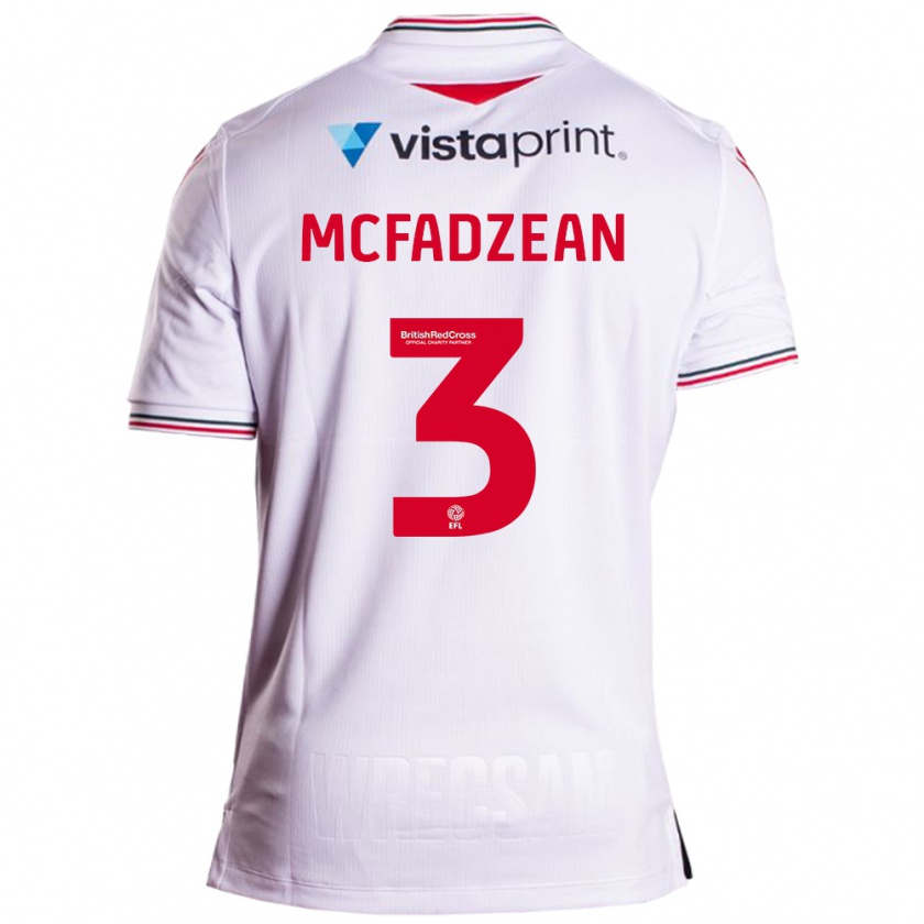 Kandiny Damen Callum Mcfadzean #3 Weiß Auswärtstrikot Trikot 2023/24 T-Shirt