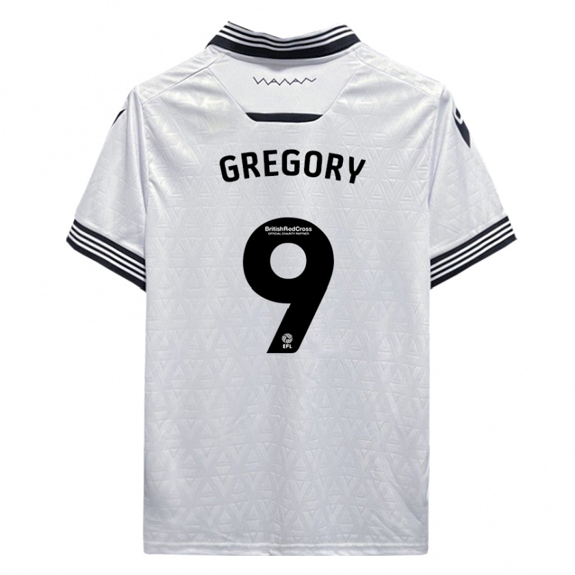 Kandiny Damen Lee Gregory #9 Weiß Auswärtstrikot Trikot 2023/24 T-Shirt