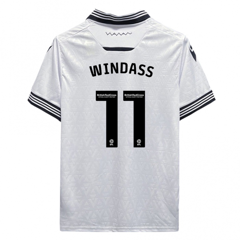 Kandiny Damen Josh Windass #11 Weiß Auswärtstrikot Trikot 2023/24 T-Shirt