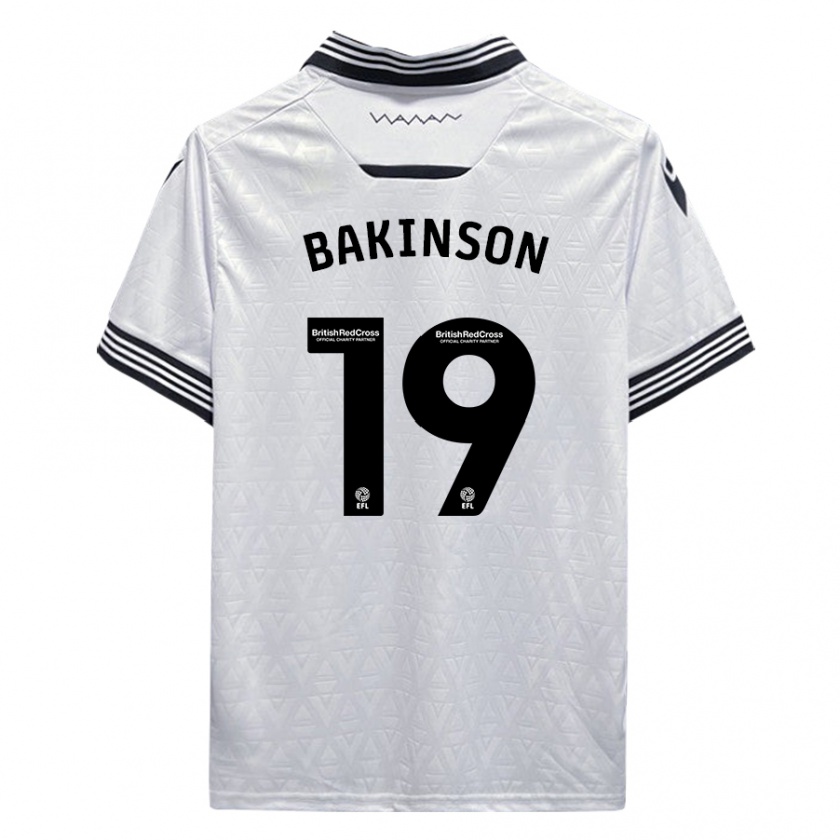 Kandiny Damen Tyreeq Bakinson #19 Weiß Auswärtstrikot Trikot 2023/24 T-Shirt