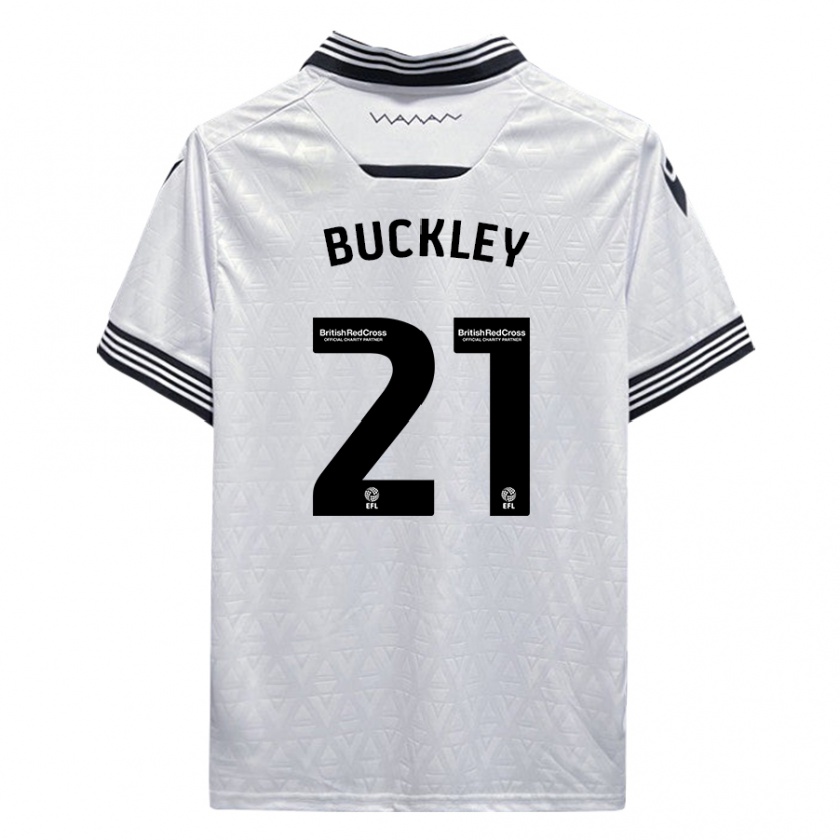 Kandiny Damen John Buckley #21 Weiß Auswärtstrikot Trikot 2023/24 T-Shirt