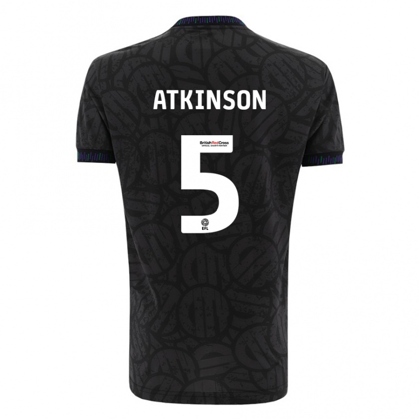 Kandiny Damen Rob Atkinson #5 Schwarz Auswärtstrikot Trikot 2023/24 T-Shirt