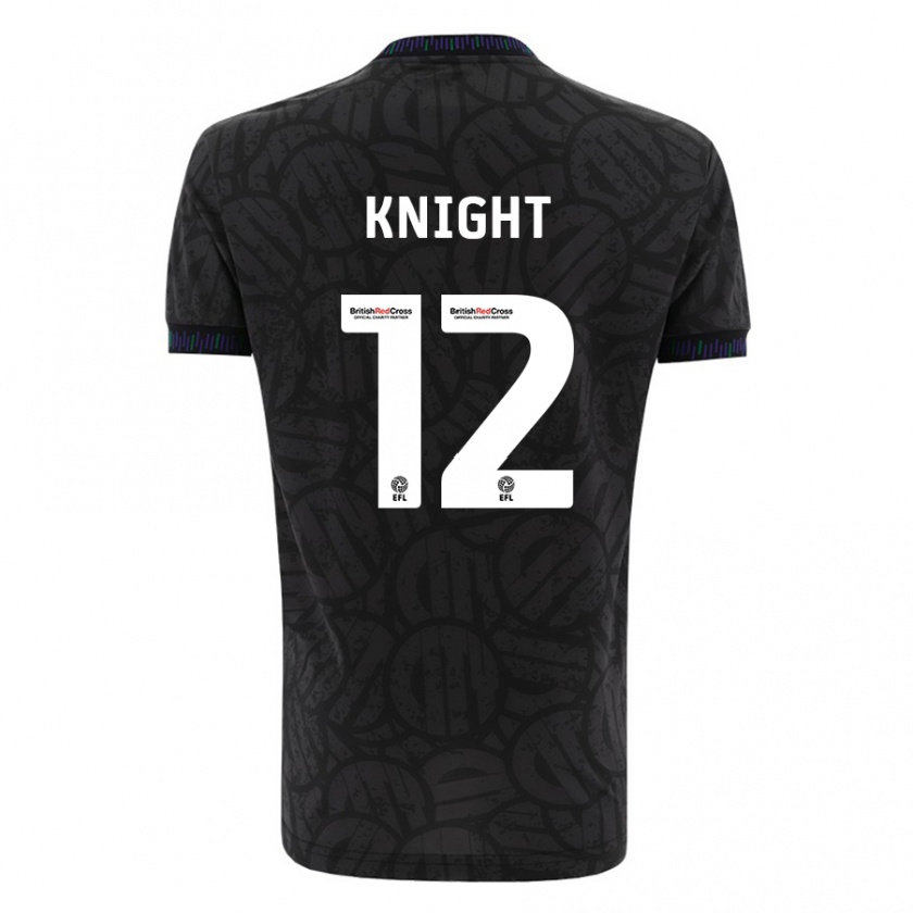 Kandiny Damen Jason Knight #12 Schwarz Auswärtstrikot Trikot 2023/24 T-Shirt