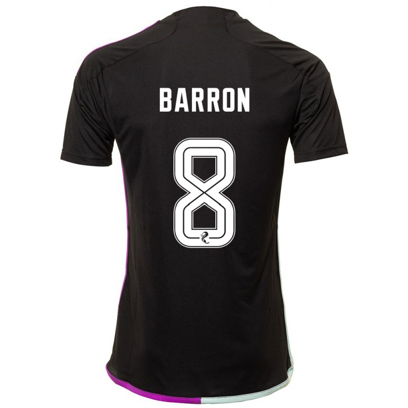 Kandiny Damen Connor Barron #8 Schwarz Auswärtstrikot Trikot 2023/24 T-Shirt