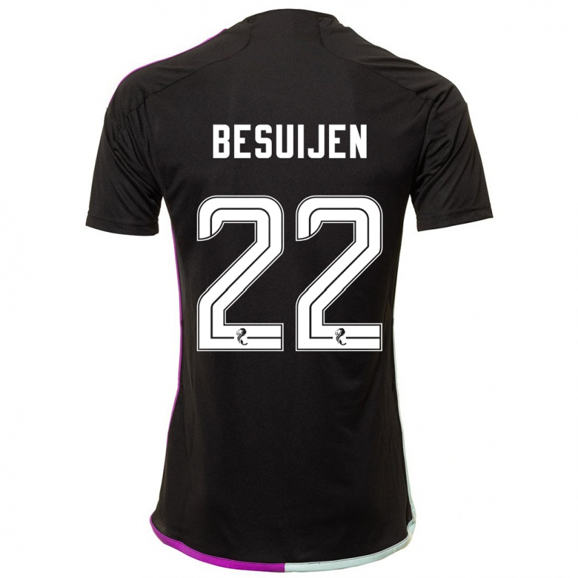 Kandiny Damen Vicente Besuijen #22 Schwarz Auswärtstrikot Trikot 2023/24 T-Shirt